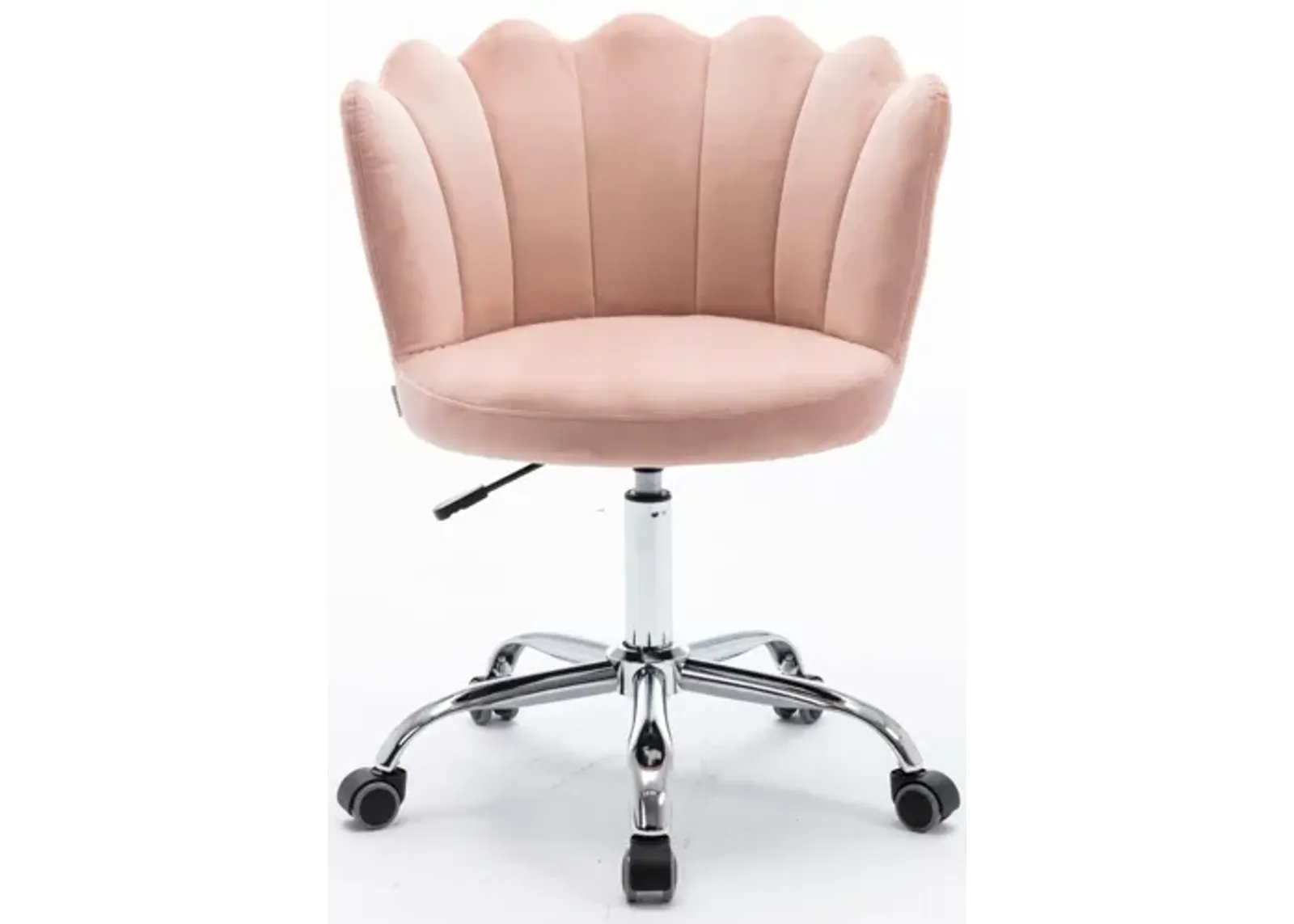 Swivel Shell Chair For Living Room/Bedroom, Modern Leisure Office Chair Pink