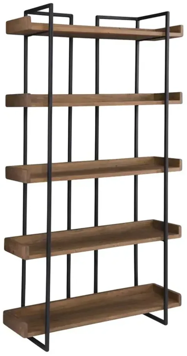 Moe's Home Collection Vancouver Bookshelf Small, Brown