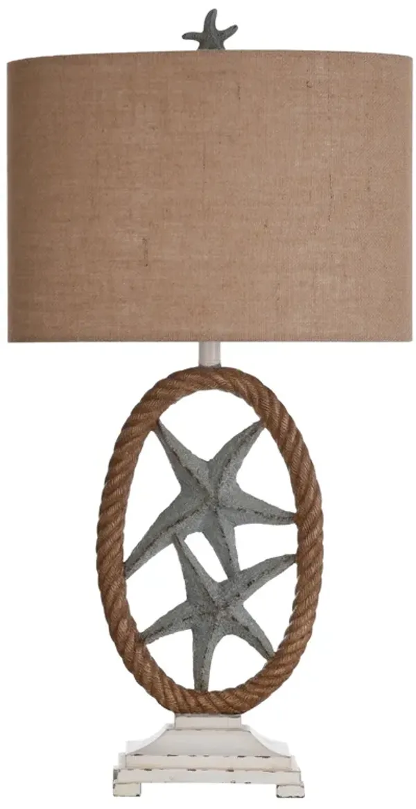 Sea Star Blue Lamp