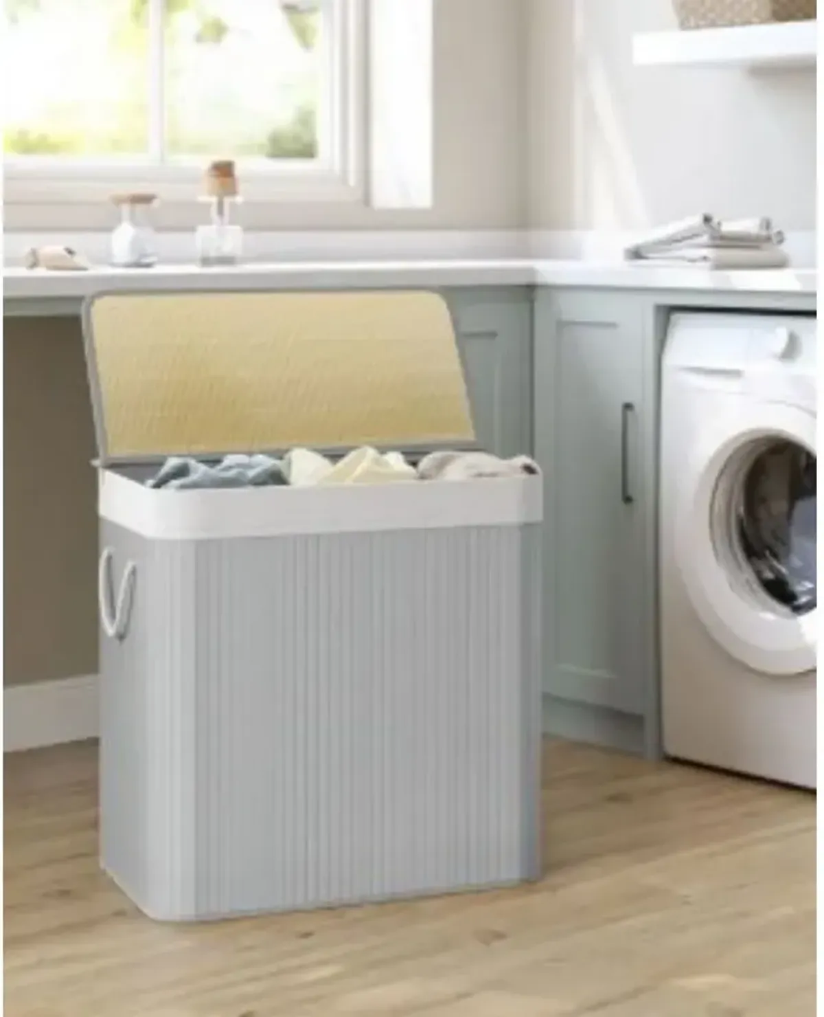 39.6-Gallon Laundry Hamper with Lid Large Capacity