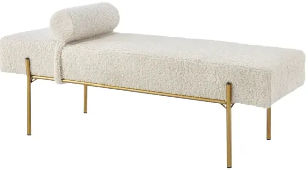 Inspired Home Landin Sherpa Bench
