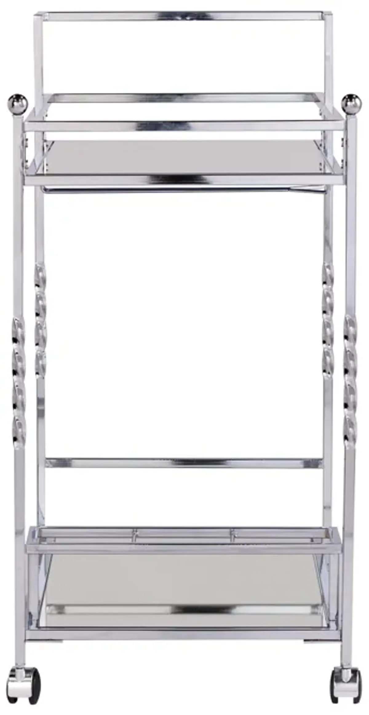 Ivers Metal Mirrored Bar Cart