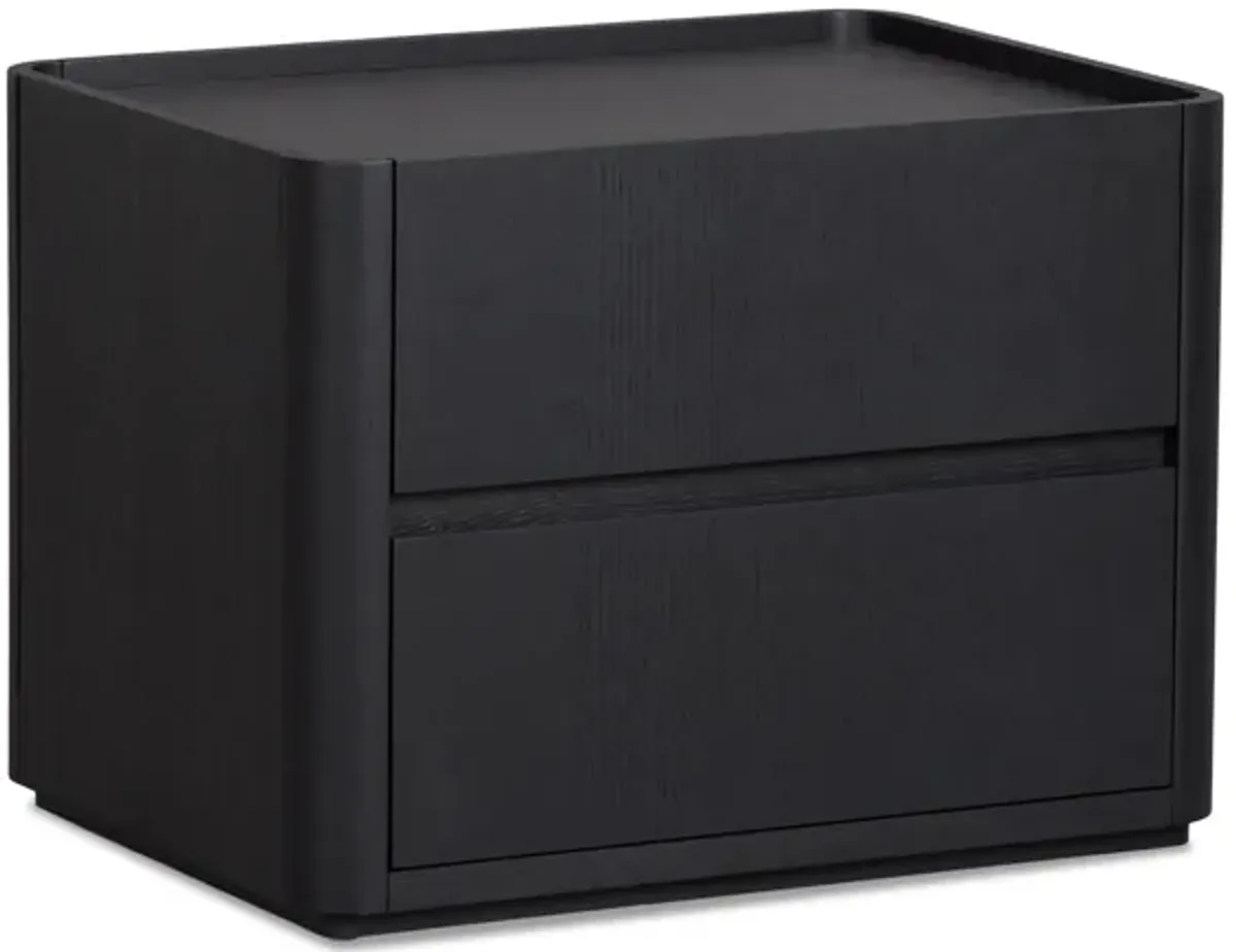 Nomad 2-Drawer Nightstand in Black