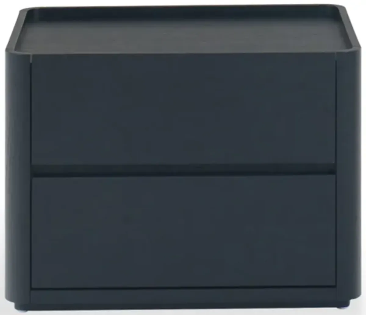 Nomad 2-Drawer Nightstand in Black