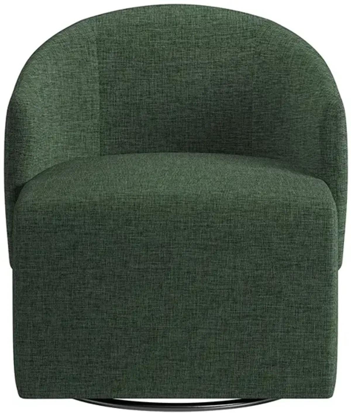 BELLEZE Swivel Accent Chair, Modern Upholstered Swivel Armchair 360 Degree Barrel Chair Comfy Corner Chair for Living Room Bedroom - Malta (Green)