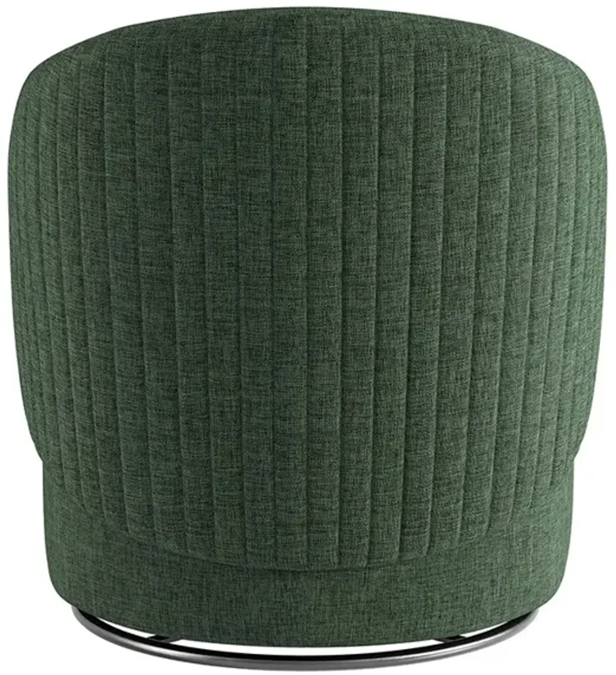 BELLEZE Swivel Accent Chair, Modern Upholstered Swivel Armchair 360 Degree Barrel Chair Comfy Corner Chair for Living Room Bedroom - Malta (Green)