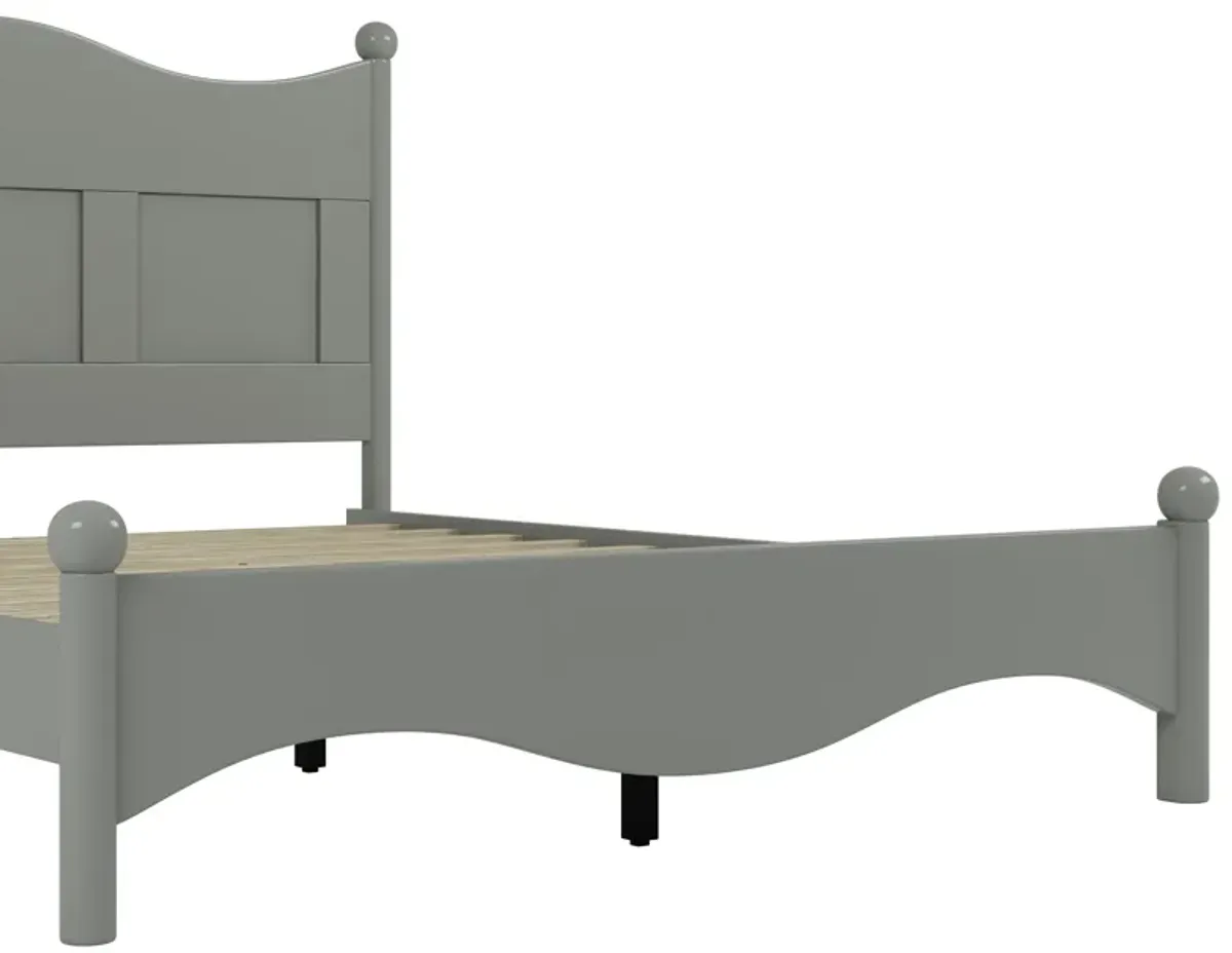 Merax Elegant Design Wood Platform Bed with Headboard