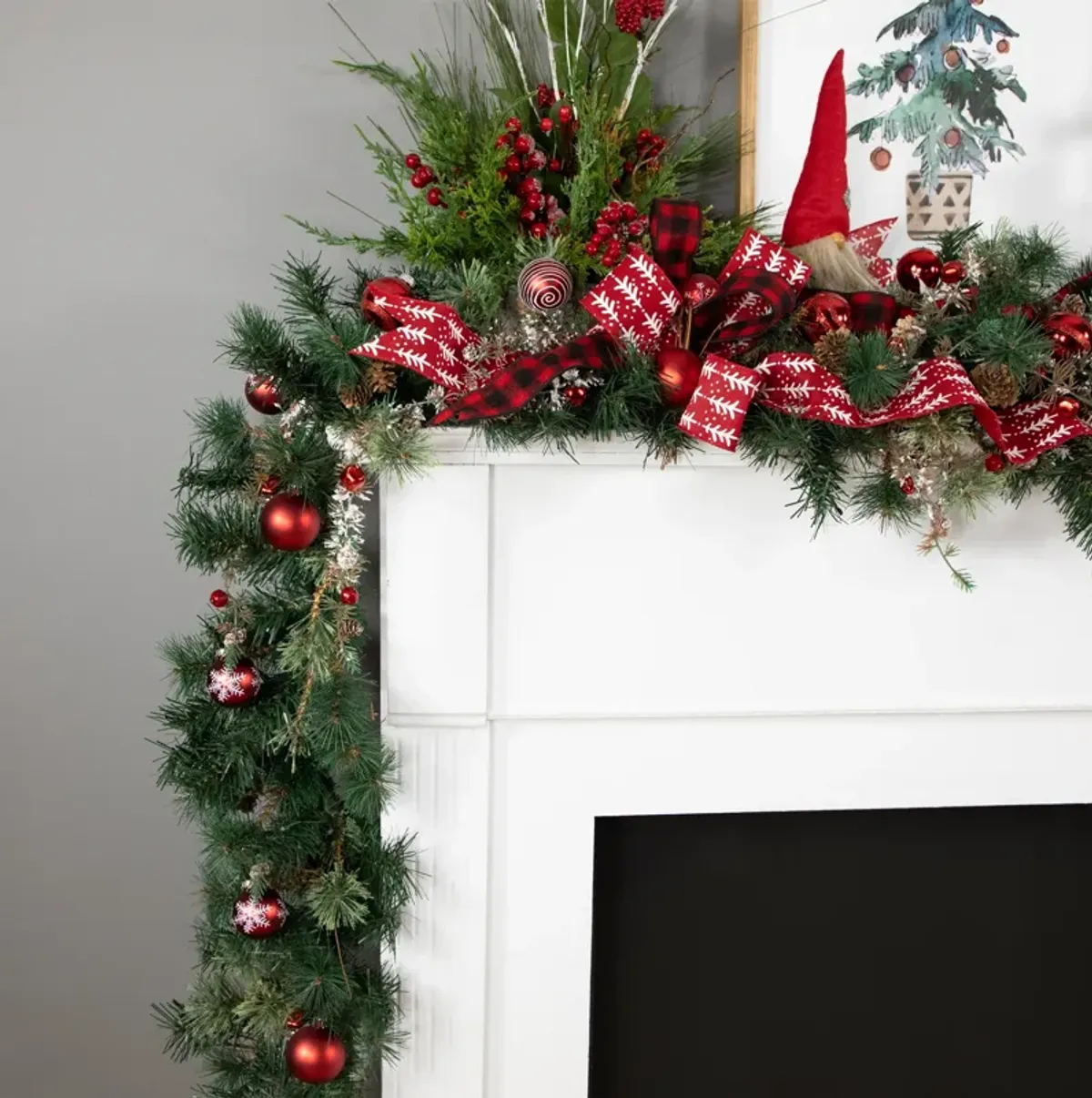 9' x 10" Yorkville Pine Artificial Christmas Garland - Unlit