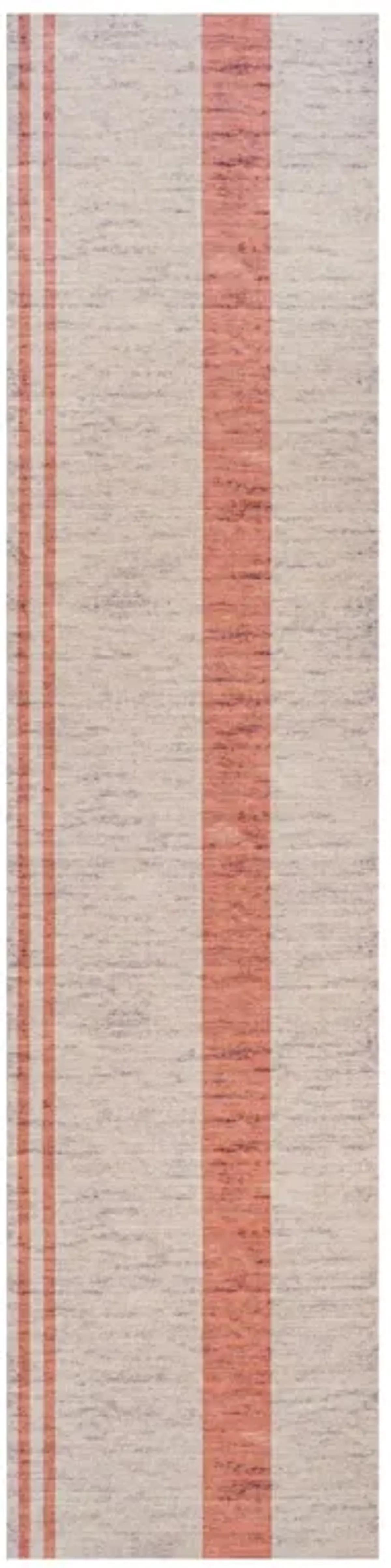 Raita Modern Distressed Stripe Machine Washable Area Rug