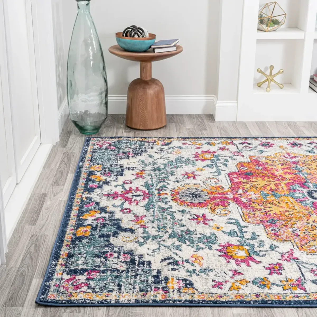 Anaise Ornate Boho Medallion Area Rug