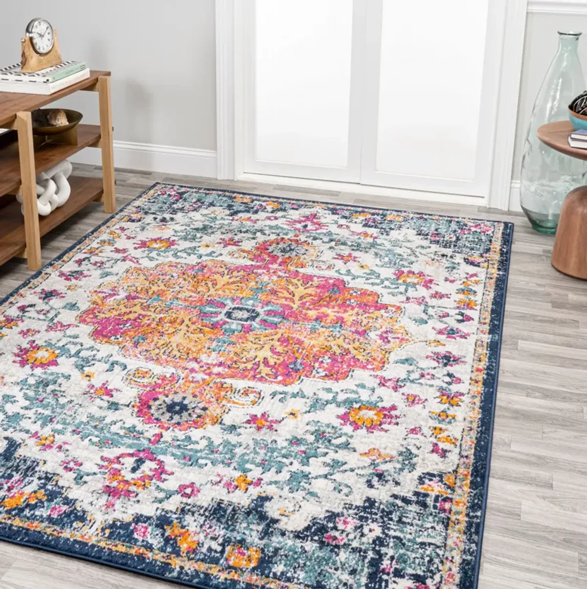 Anaise Ornate Boho Medallion Area Rug