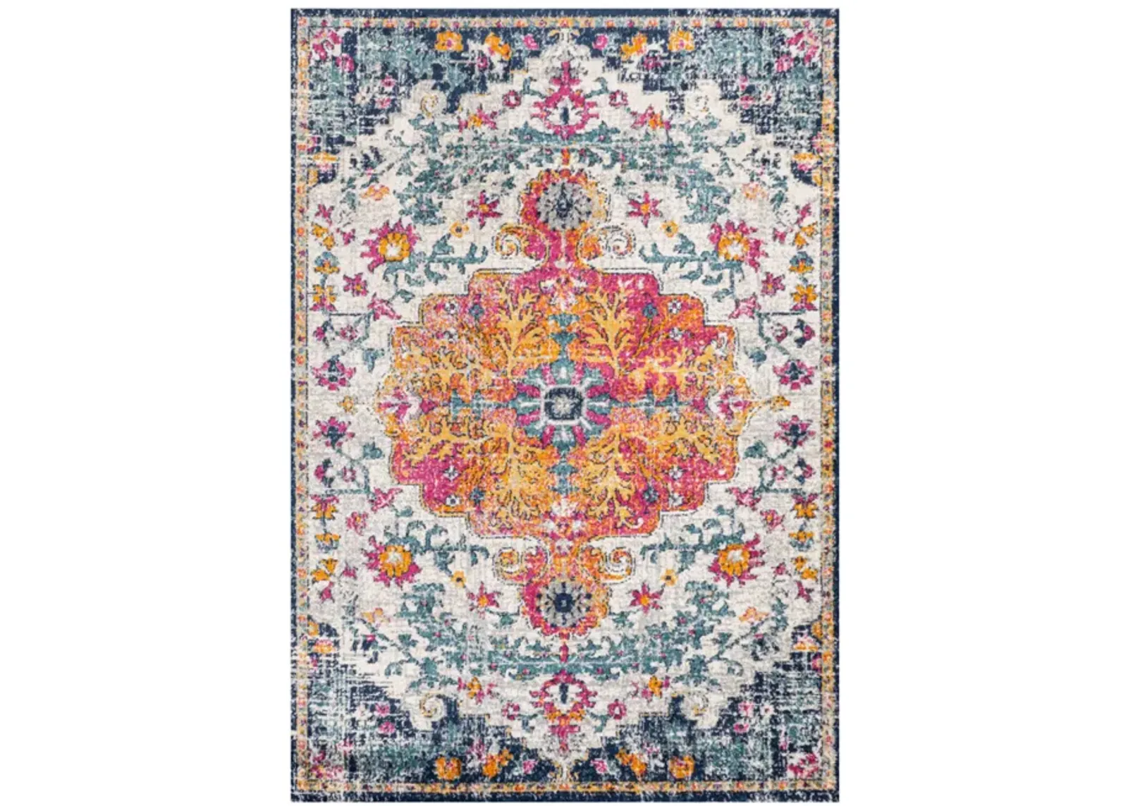 Anaise Ornate Boho Medallion Area Rug