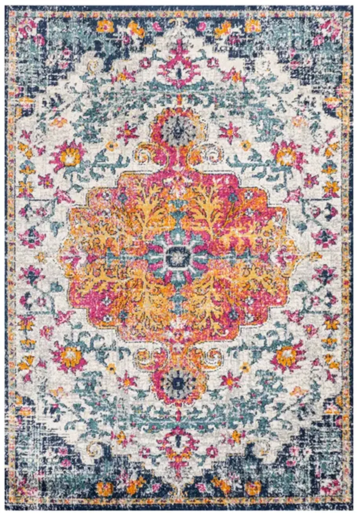 Anaise Ornate Boho Medallion Area Rug