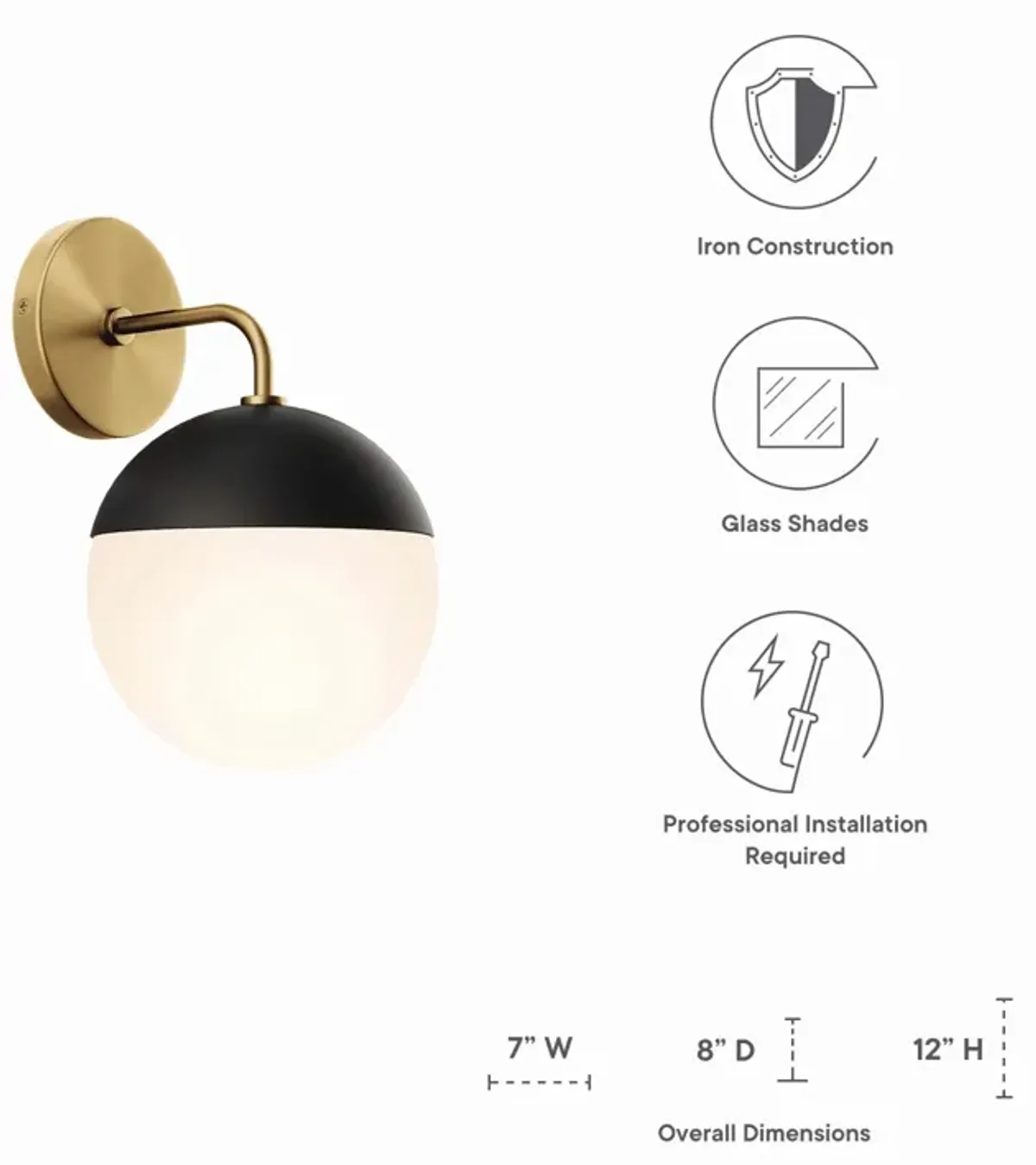 Stellar 1-Light Wall Sconce