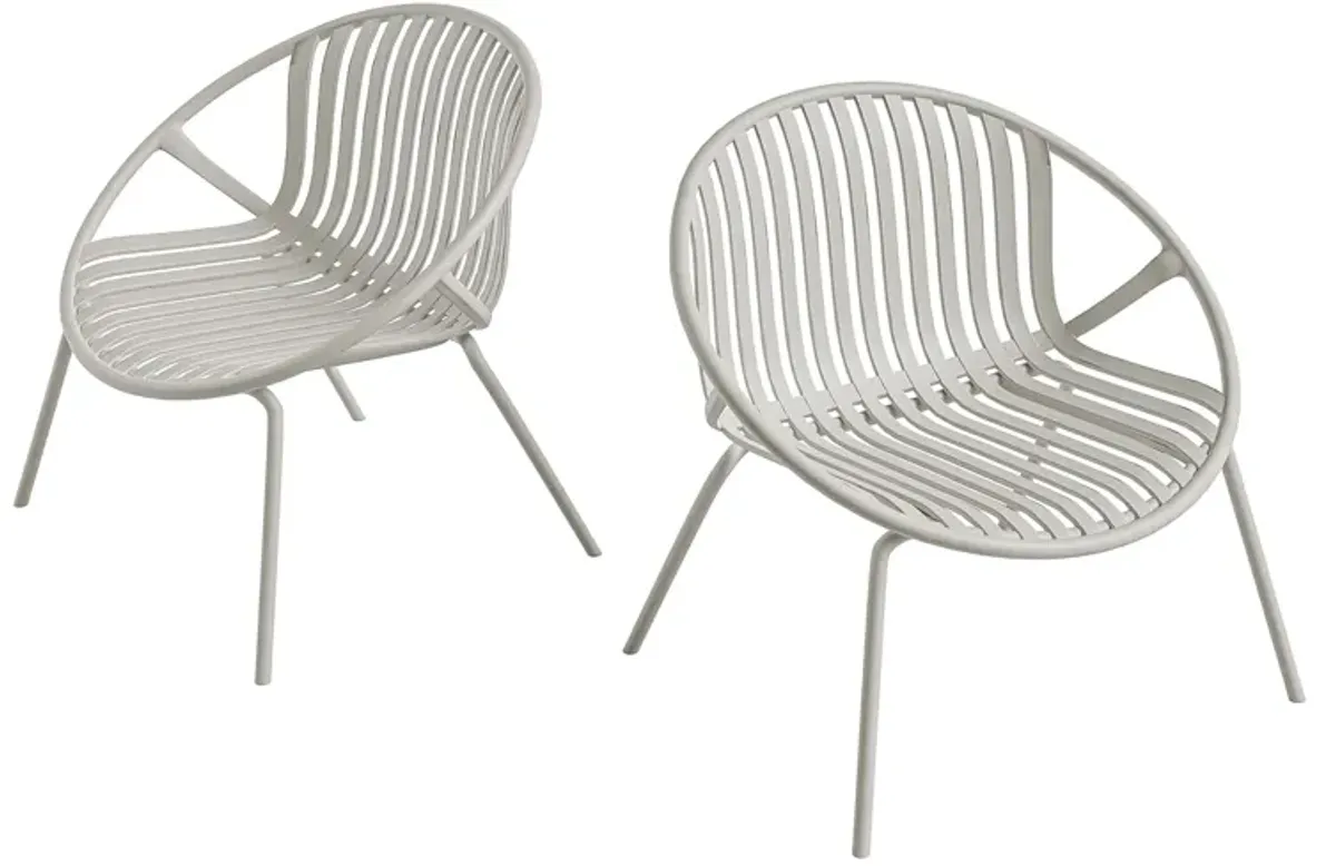 STACKABLE OUTDOOR & INDOOR RIO LOUNGE CHAIR (Set of 2)