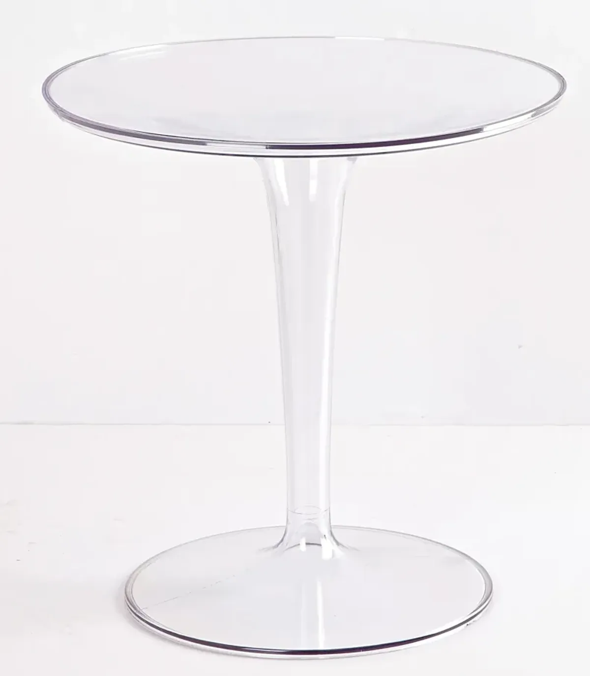 PC SIDE TABLE,19"RDX20"H,CLEAR