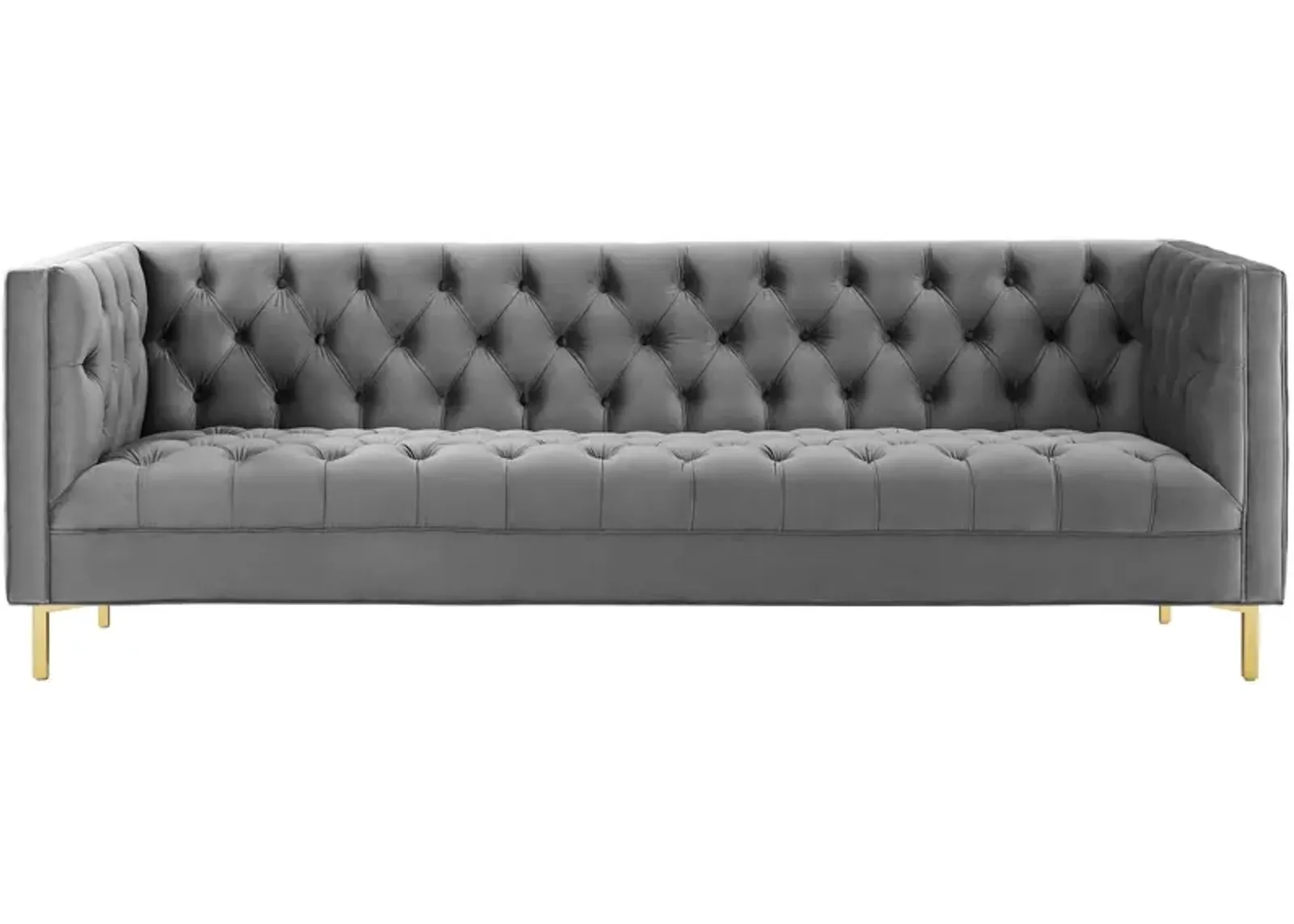 Delight Tufted Button Performance Velvet Sofa