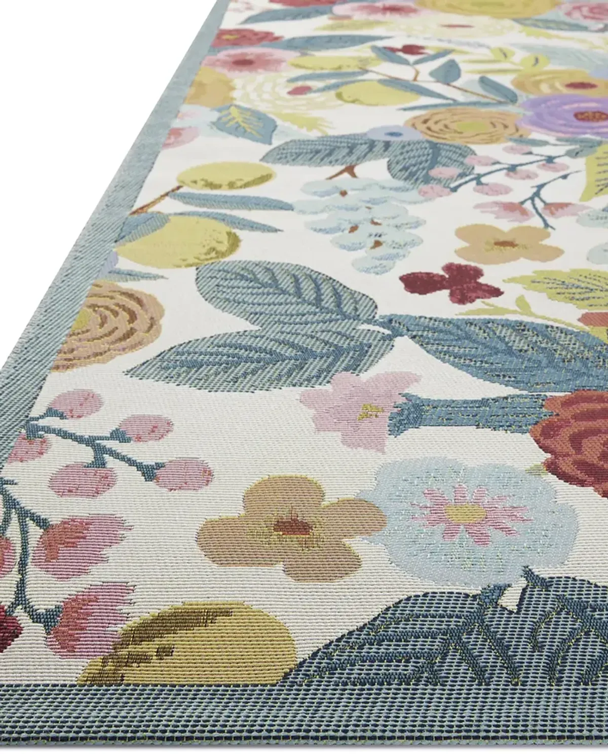 Perennial PRN-04 Rose / Multi 6''7" x 9''4" Rug by Rifle Paper Co.