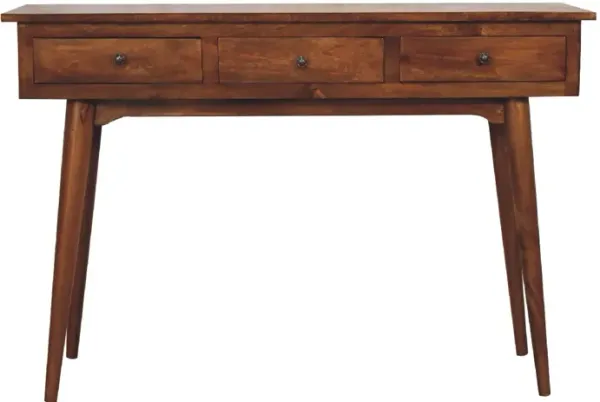 Artisan Furniture Solid Wood Large 3 Drawer Chestnut Console