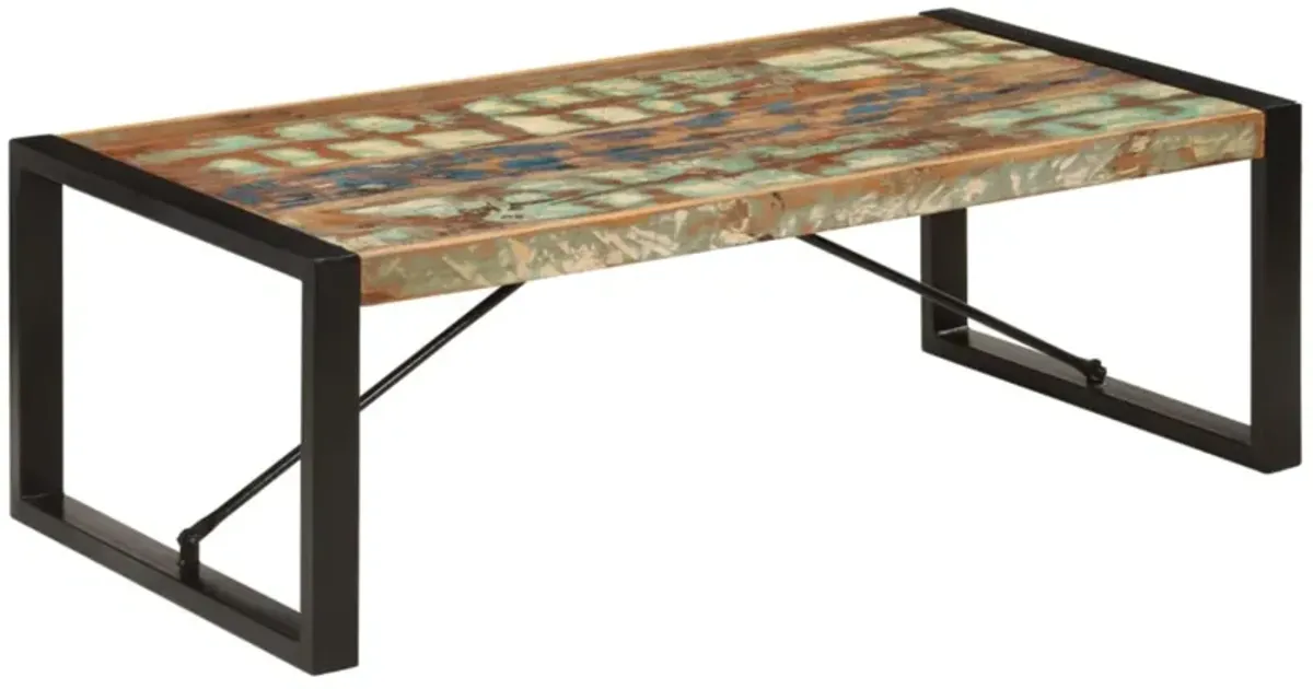 vidaXL Coffee Table 47.2"x23.6"x15.7" Solid Reclaimed Wood