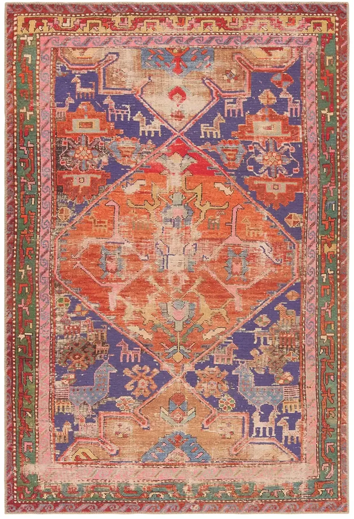 Garcia Sancho Orange 5' x 8' Rug