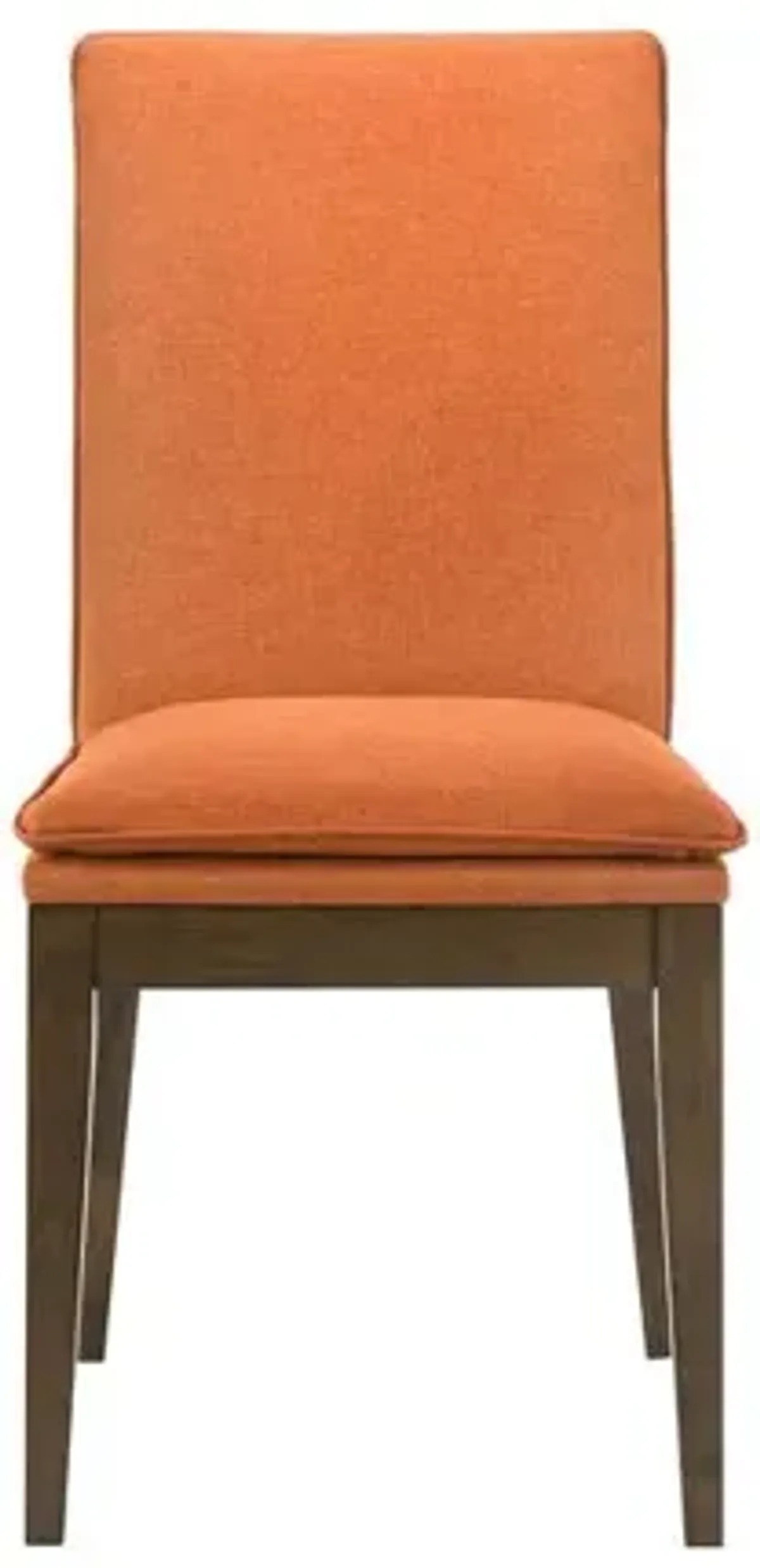 New Classic Furniture Maggie Dining Chair W/Terra Cotta Cushion-Walnut