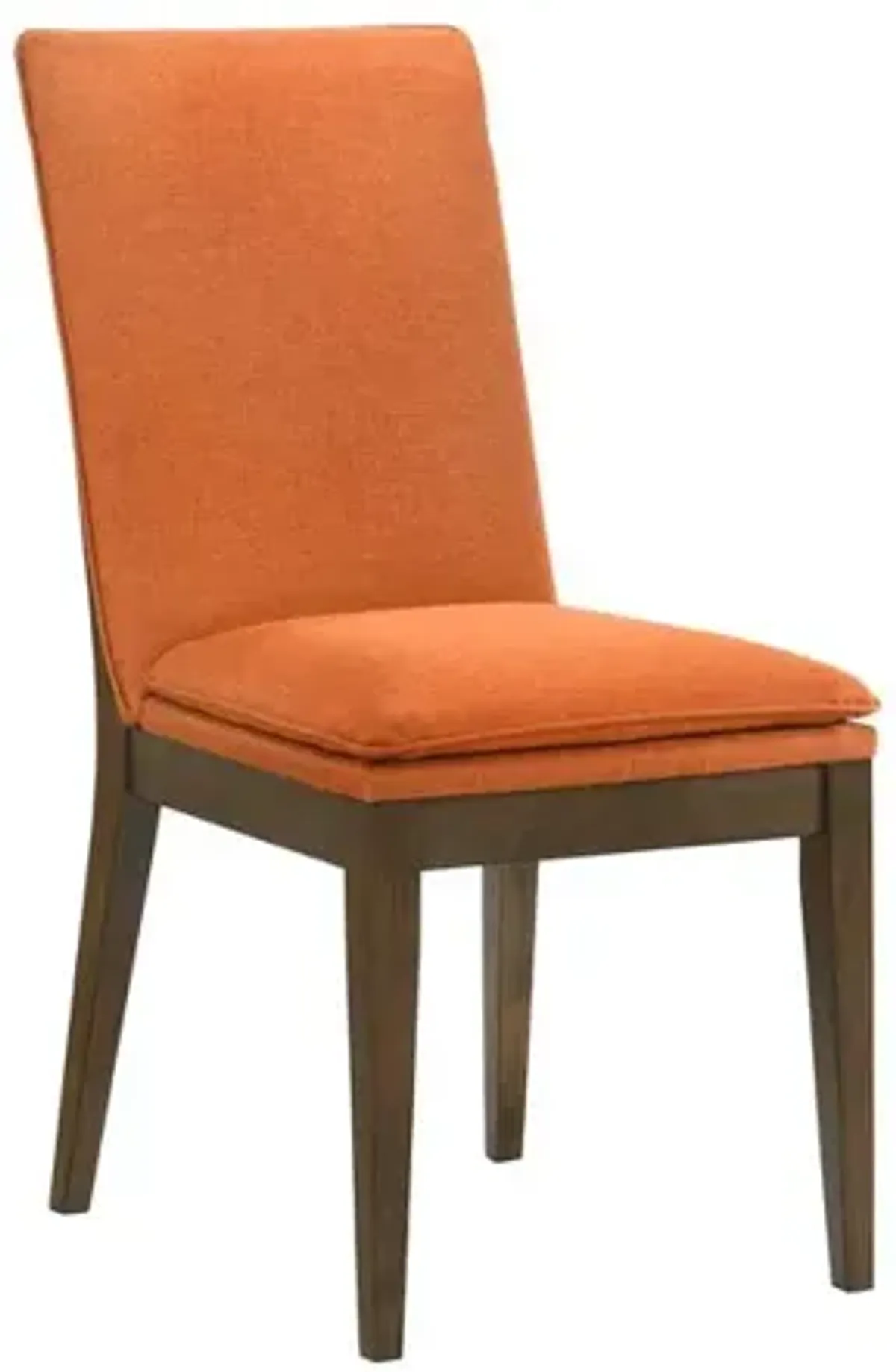 New Classic Furniture Maggie Dining Chair W/Terra Cotta Cushion-Walnut