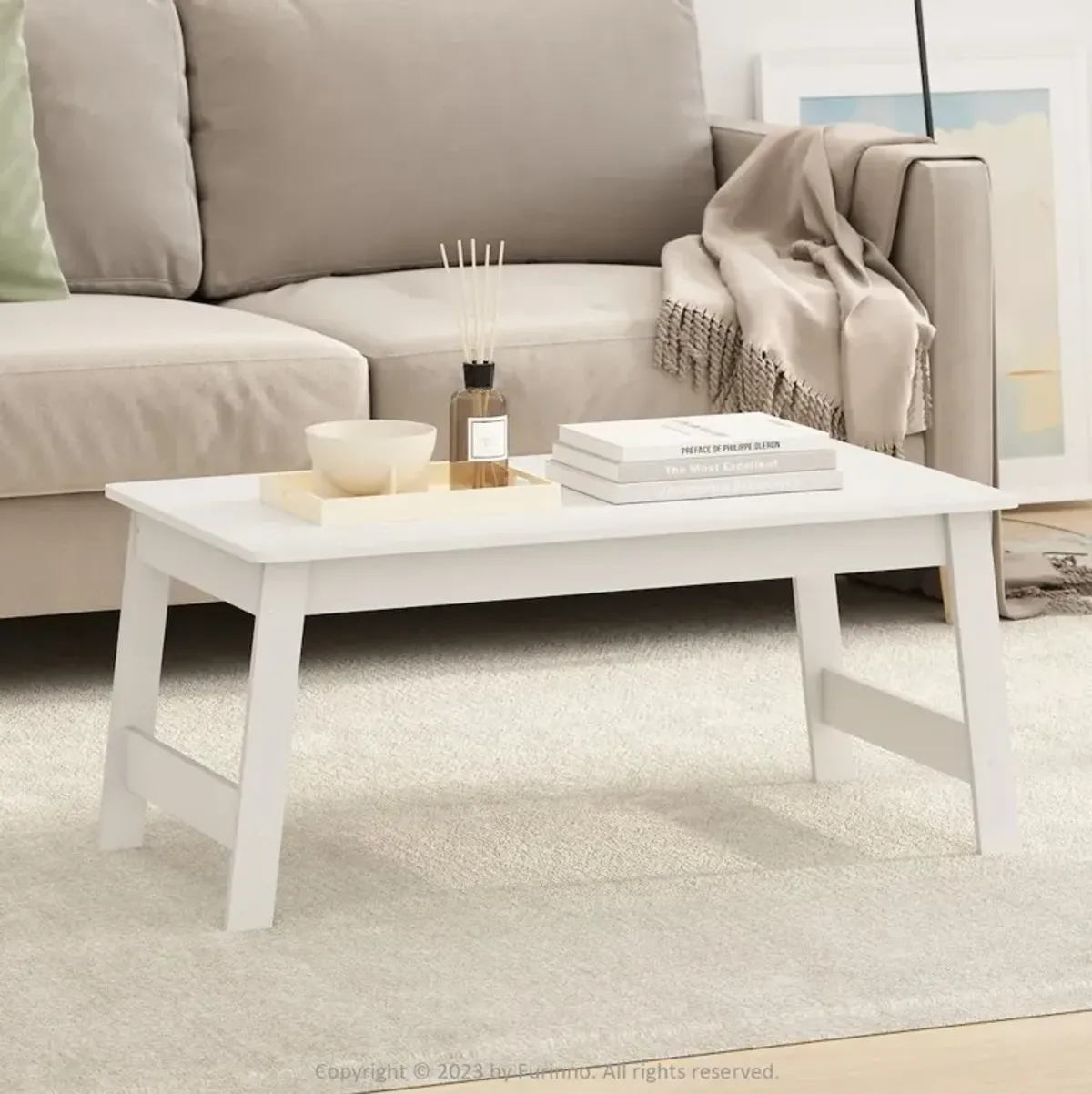 Beginning Coffee Table, White