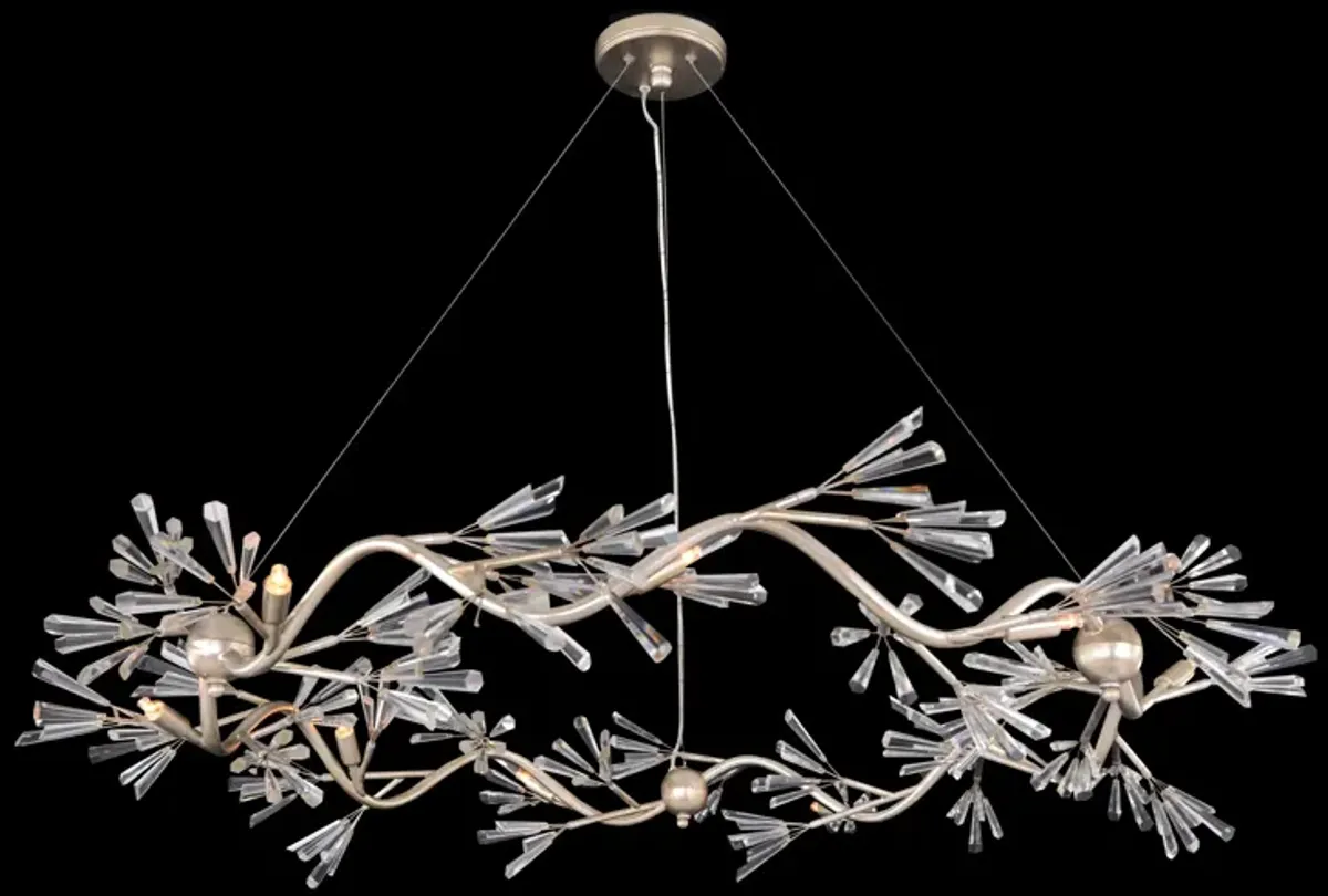 Luna Crystal Wand Branched Nine-Light Chandelier