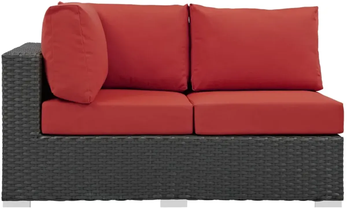 Modway - Sojourn Outdoor Patio Sunbrella® Left Arm Loveseat