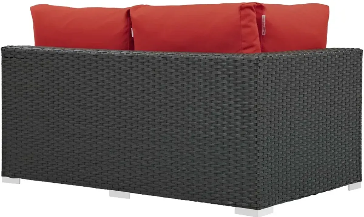 Modway - Sojourn Outdoor Patio Sunbrella® Left Arm Loveseat