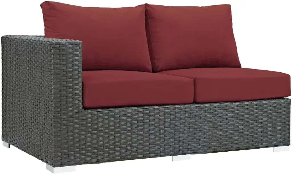 Modway - Sojourn Outdoor Patio Sunbrella® Left Arm Loveseat