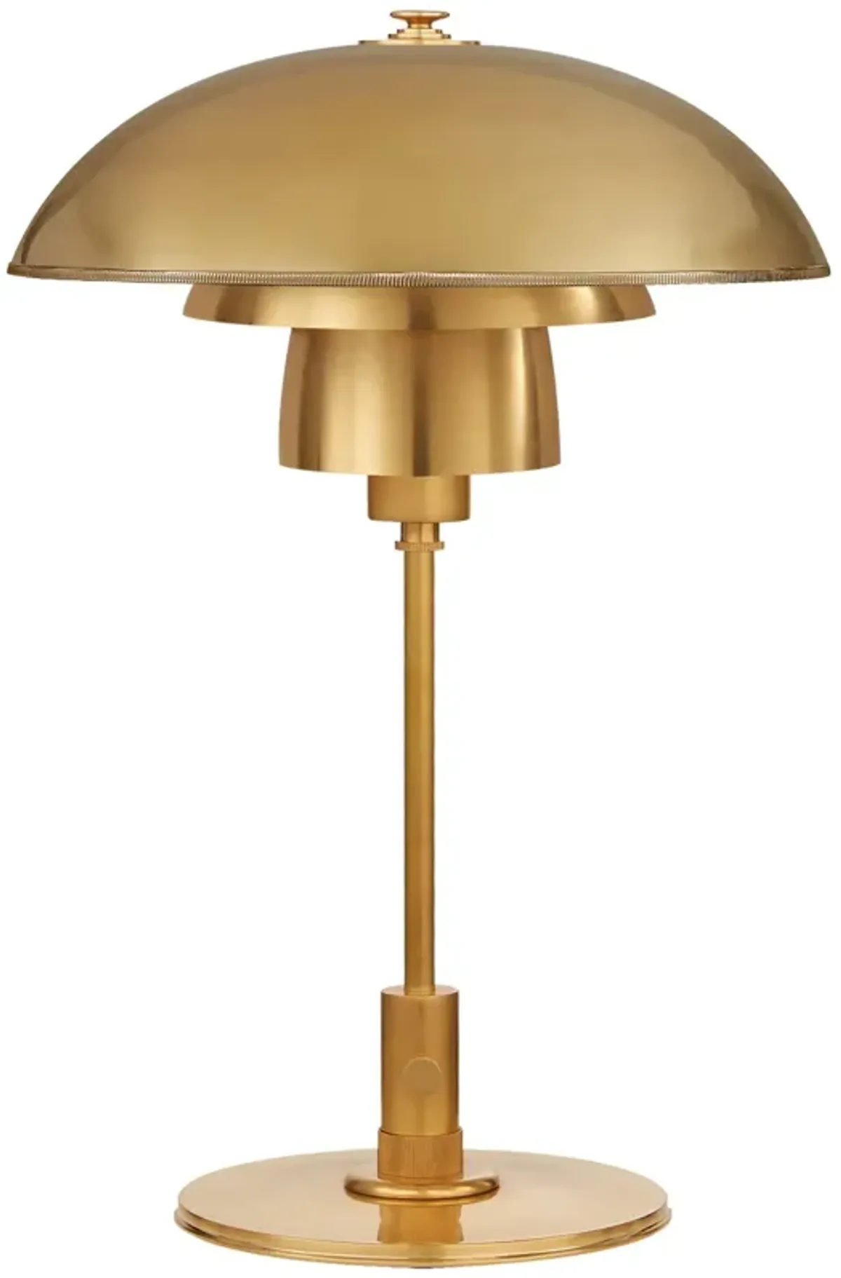 Whitman Desk Lamp in Hand-Rubbed Antique Brass