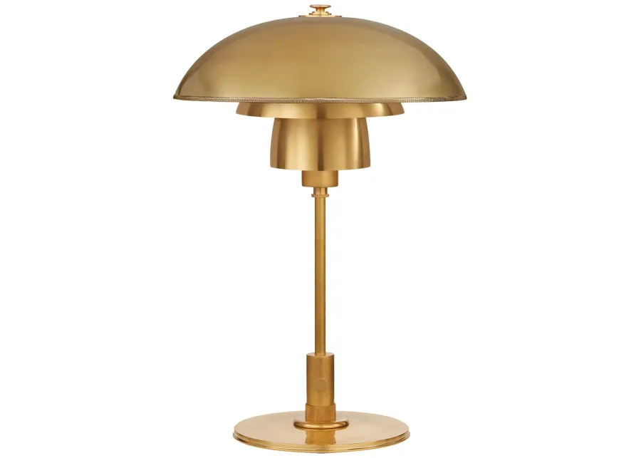 Whitman Desk Lamp in Hand-Rubbed Antique Brass