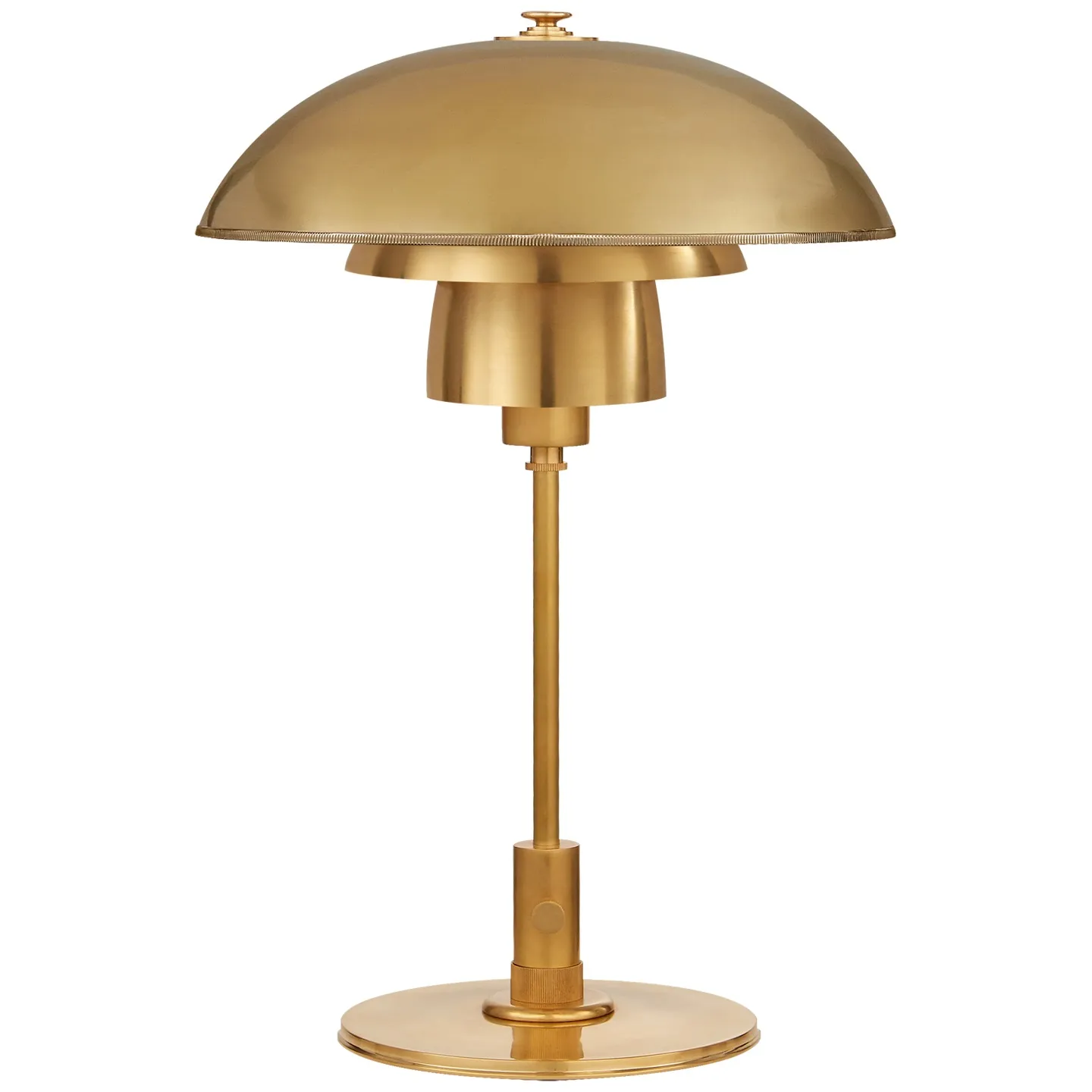 Whitman Desk Lamp in Hand-Rubbed Antique Brass