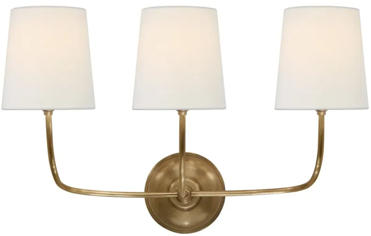 Vendome Triple Sconce