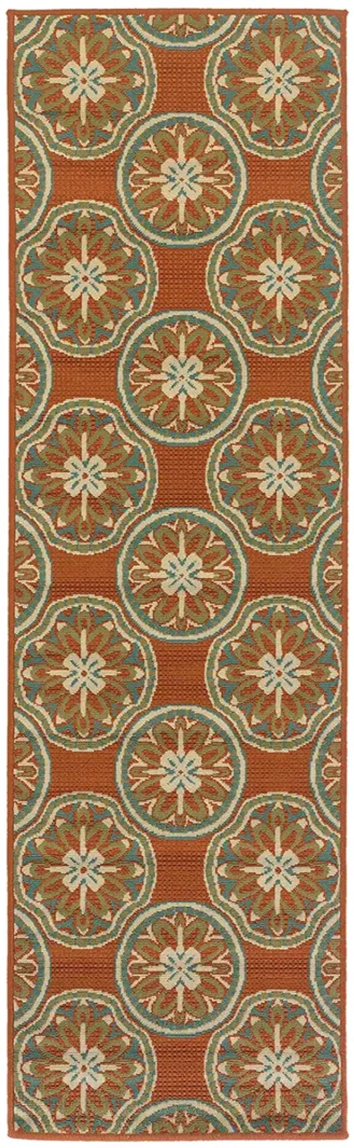 Montego 2'3" x 7'6" Rust Rug