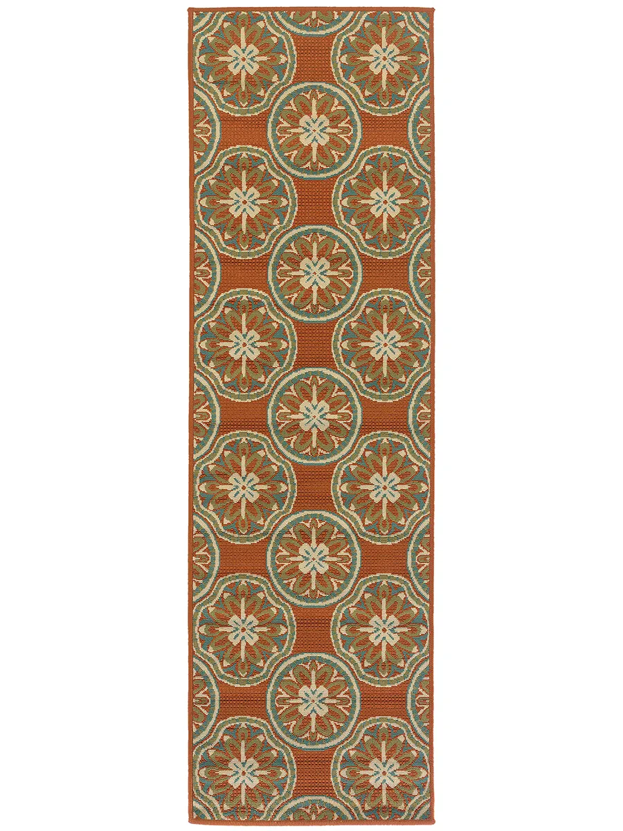 Montego 2'3" x 7'6" Rust Rug