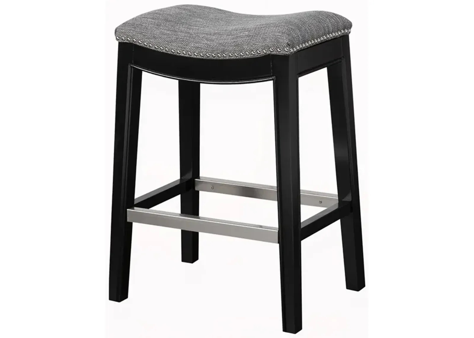 Gracie Mills Jerrell Modern Backless Saddle Counter Stool