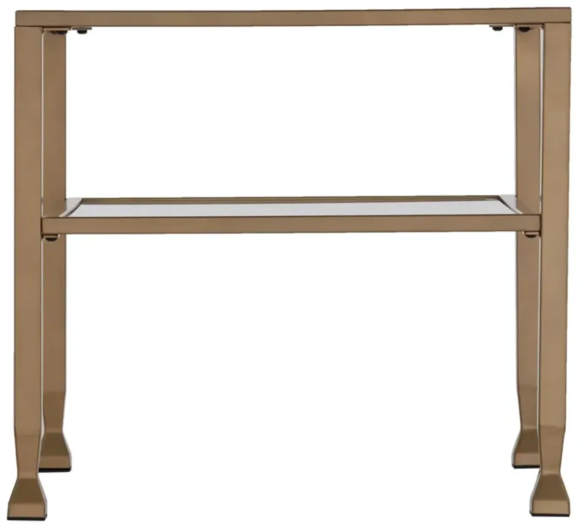 21 Gold Glass And Metal Square Coffee Table