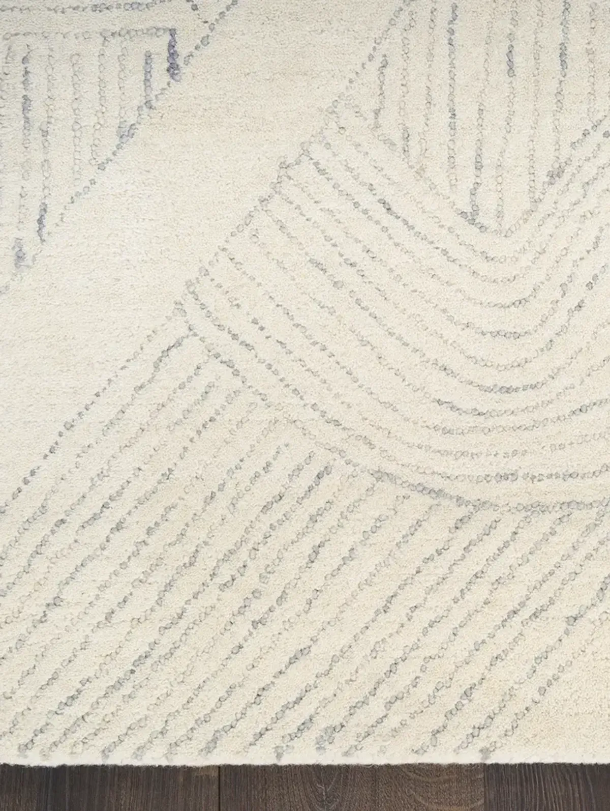 Pure Patterns PRN01 Ivory/Gray 7'9" x 9'9" Rug