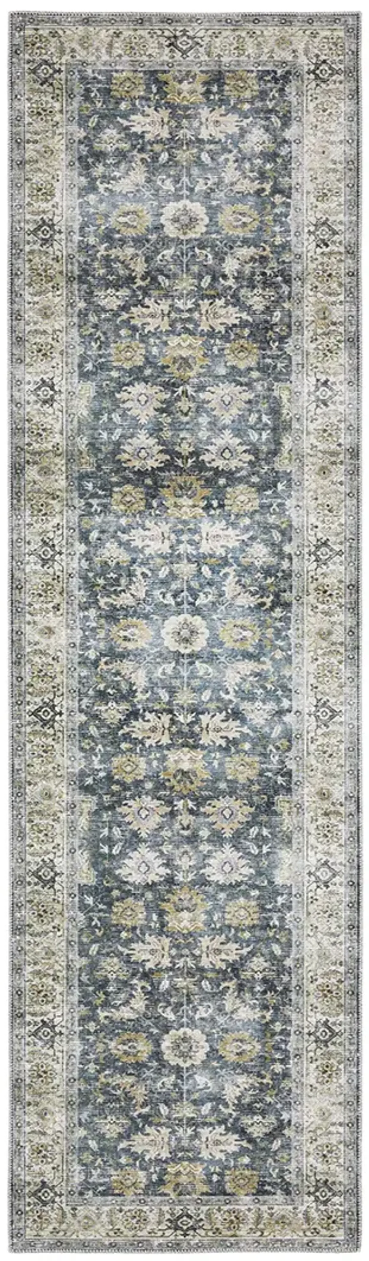 Charleston 2' x 8' Blue Rug