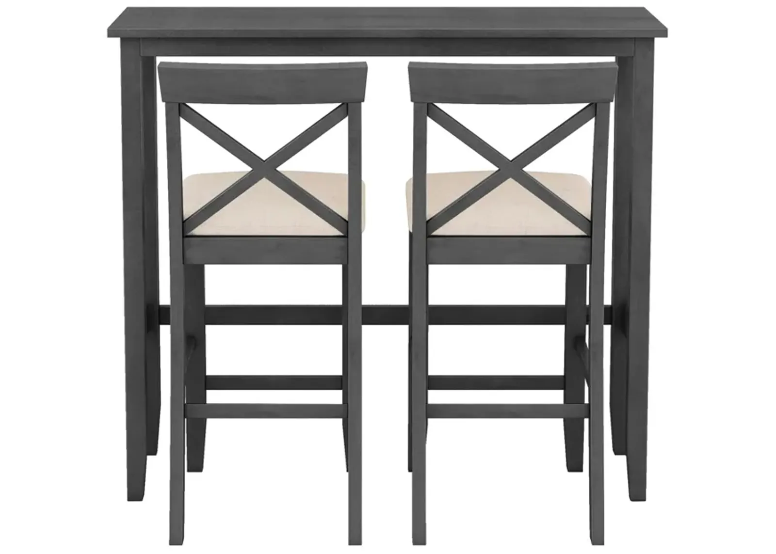 Merax Rectangular Wood Bar Height Dining Set