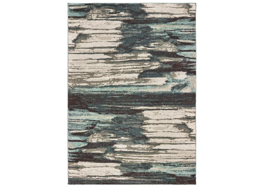 Carson 7'10" x 10' Blue Rug