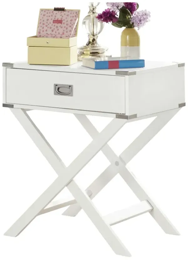 Modern Bedroom Decor 1-Drawer Bedside Table Nightstand End Table