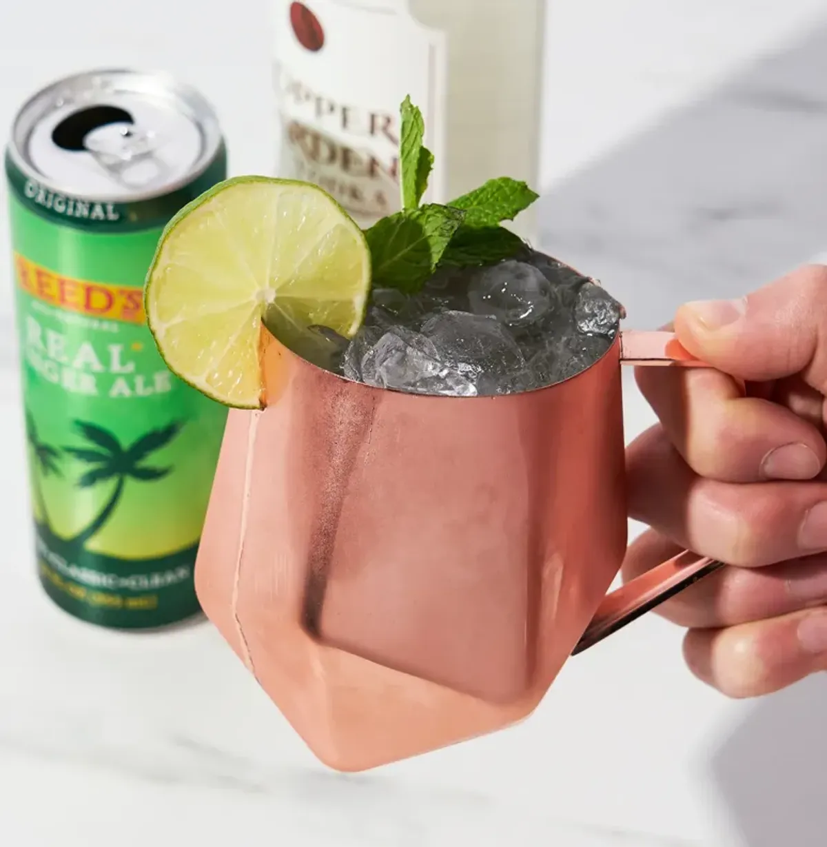 Seneca Faceted Copper Moscow Mule Mug