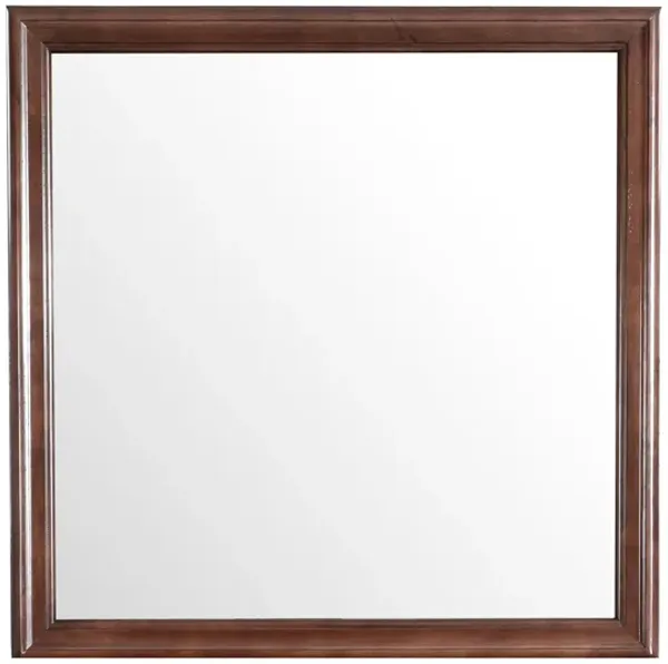 38 in. x 38 in. Classic Square Wood Framed Dresser Mirror