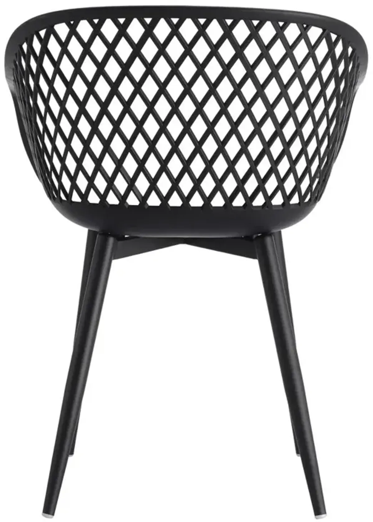 Moe's Home Collection Piazza Outdoor Chair Black-Set Of Two