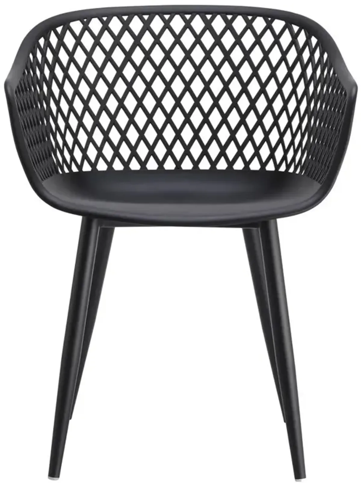 Moe's Home Collection Piazza Outdoor Chair Black-Set Of Two