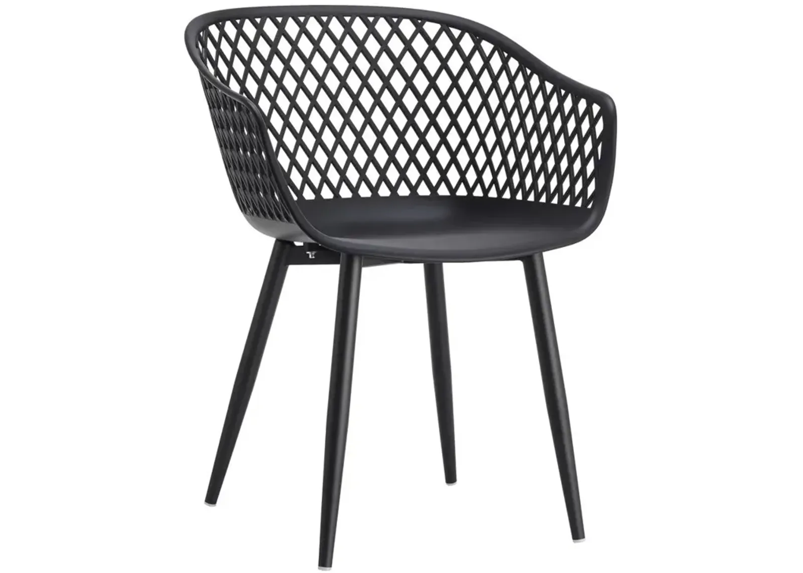 Moe's Home Collection Piazza Outdoor Chair Black-Set Of Two